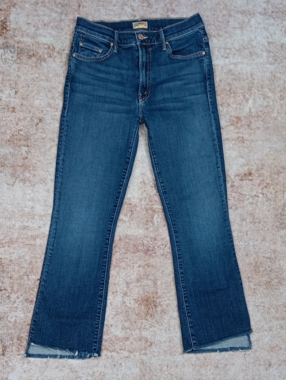 Mother Insider Crop Step Fray Jeans Size 27